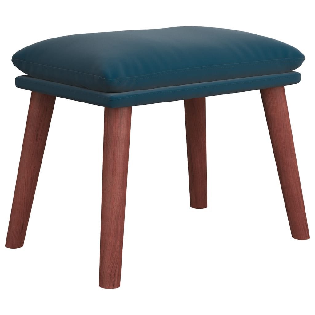 Polsterhocker Fußhocker Blau 45x29,5x35 cm Samt