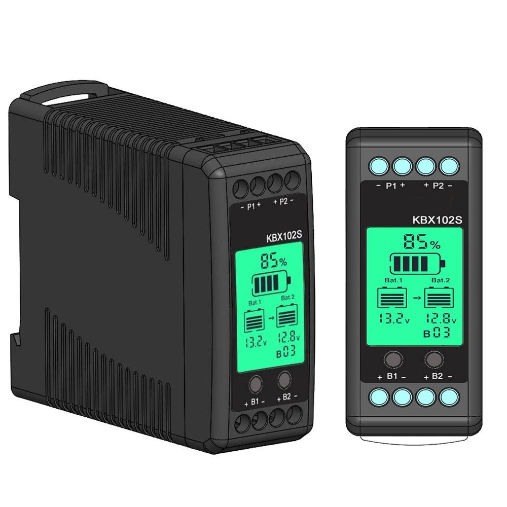 QUBEBU Solarmodul LCD Digitalanzeige KBX102S 24V Batterie Balancer Batterie Equalizer, (1-St., Batteriewächter Blei-Säure und Lithium Ion Batterietester Equalizer), for AGM Bleisäure/Lithiumbatterien/LiFePO4-Batterien/Solarladesystem