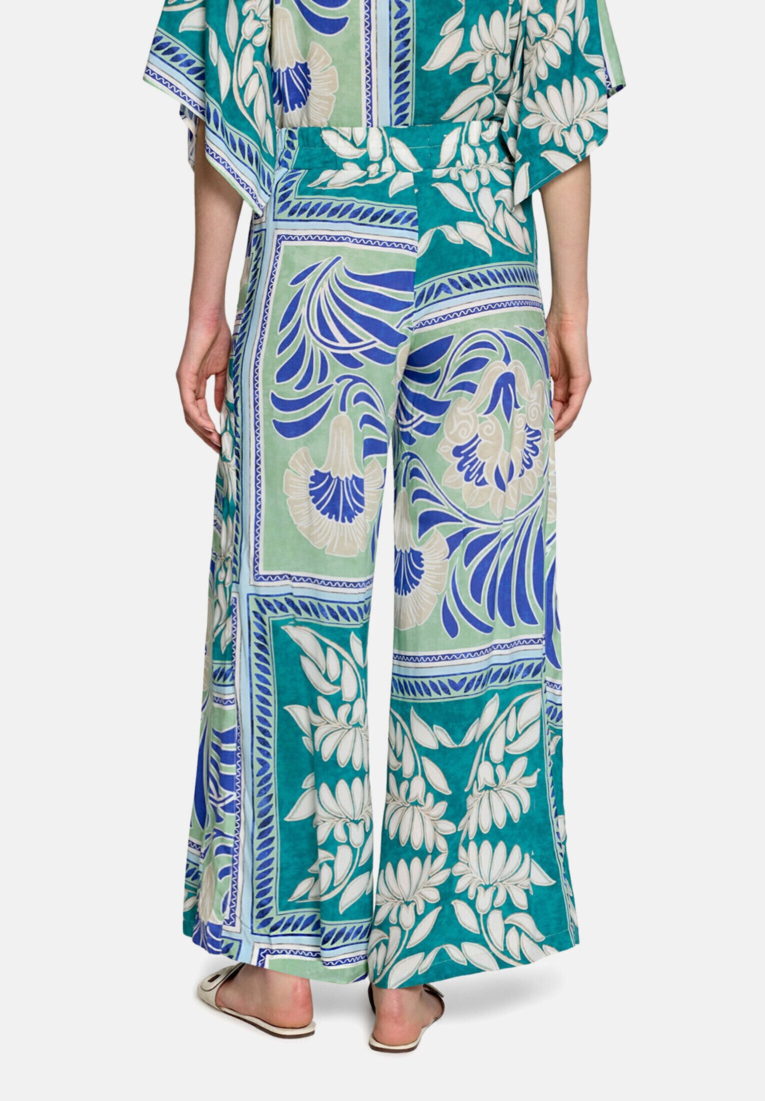 Cartoon Palazzohose Damen mit Gummizug