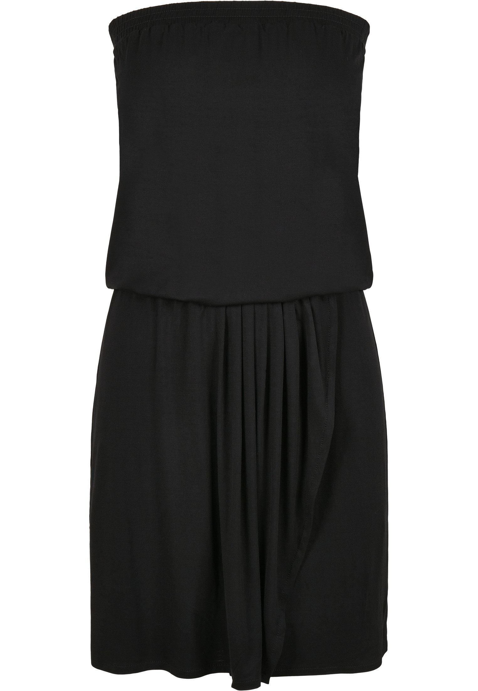 URBAN CLASSICS (1-tlg) Viscose Jerseykleid Bandeau Dress Short Damen black Ladies
