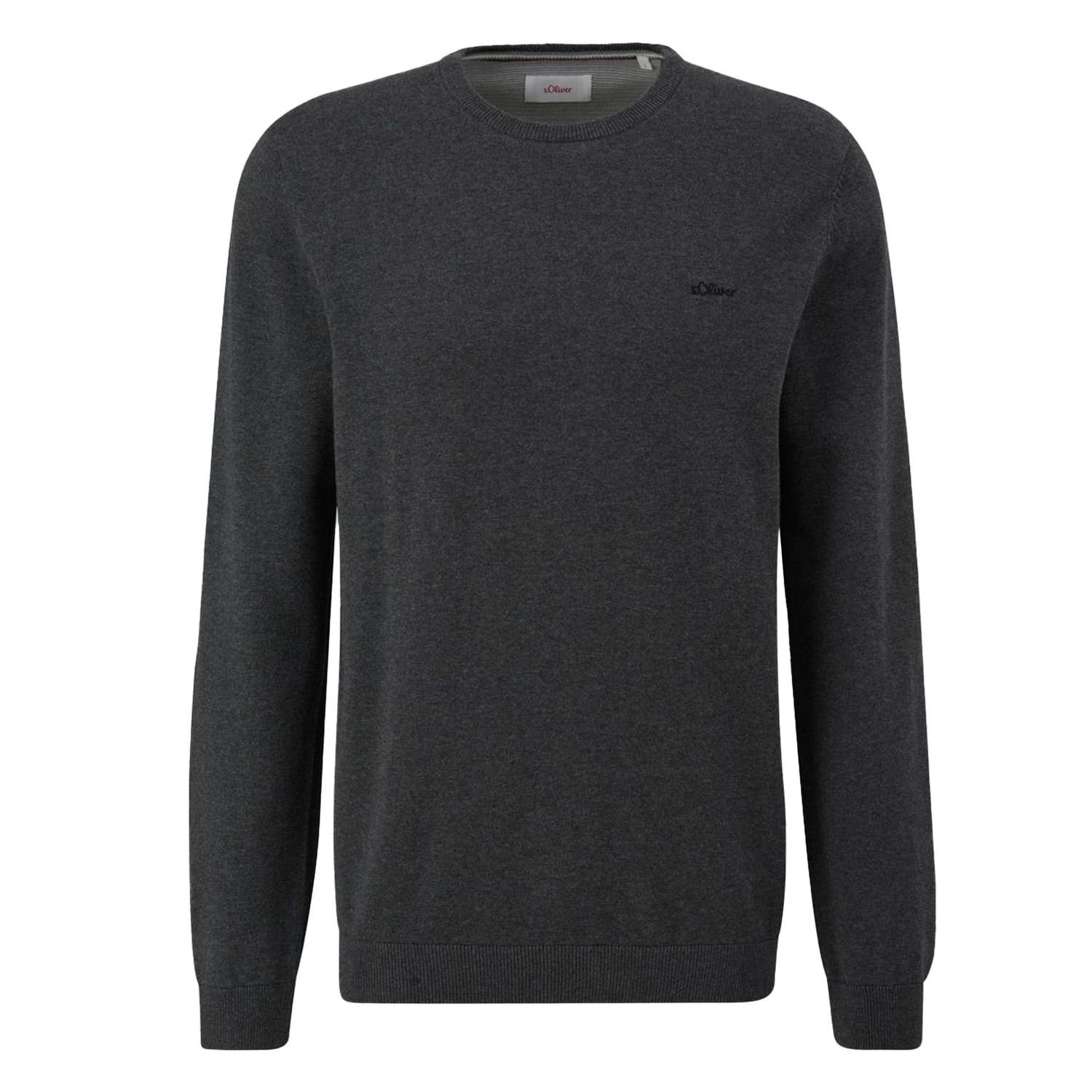 s.Oliver Strickpullover Strickpullover mit Logo-Stickerei Logo günstig online kaufen
