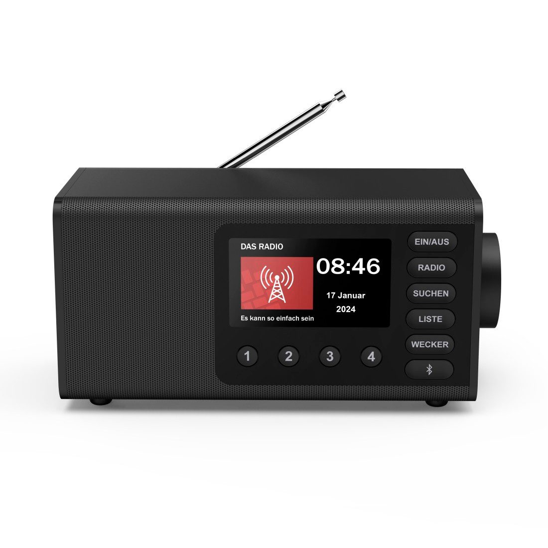 Hama DAB-Radio (mit Bluetooth, Digitalradio, FM/DAB plus, Radiowecker) Digitalradio (DAB) (5 W)