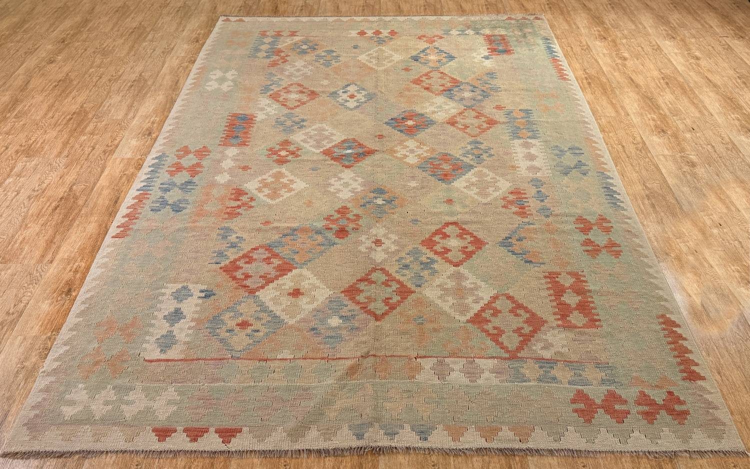 Rug Studios Teppich KELIM ORIGINAL HANDGEARBEITET, Rechteckig, Höhe: 5 mm, Handgefertigt, 202 x 290 cm, Multi