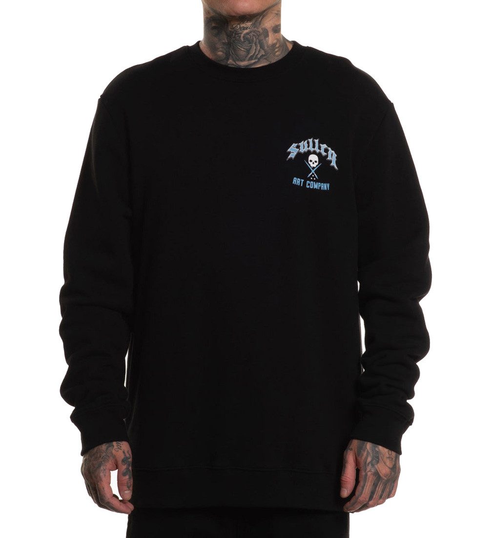 Sullen Clothing Sweatshirt Walk The Walk Crewneck Sweater Pulli Grim Reaper