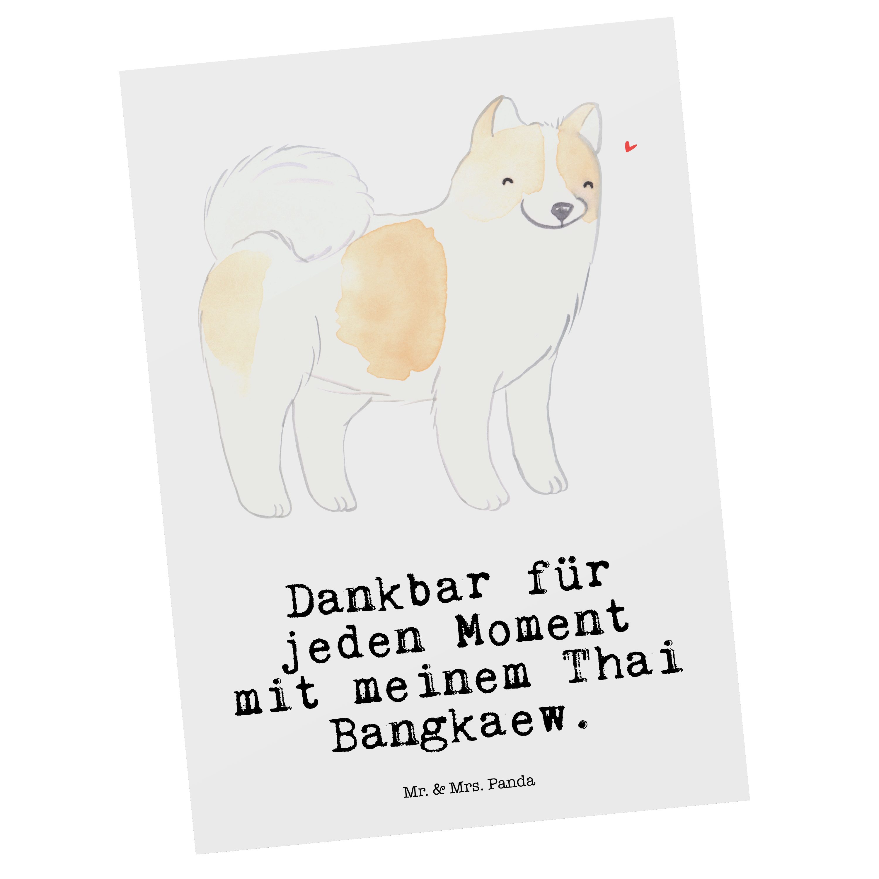 Mr. & Mrs. Panda Postkarte Thai Bangkaew Moment - Weiß - Geschenk, Schenken, Einladung, Geschenk