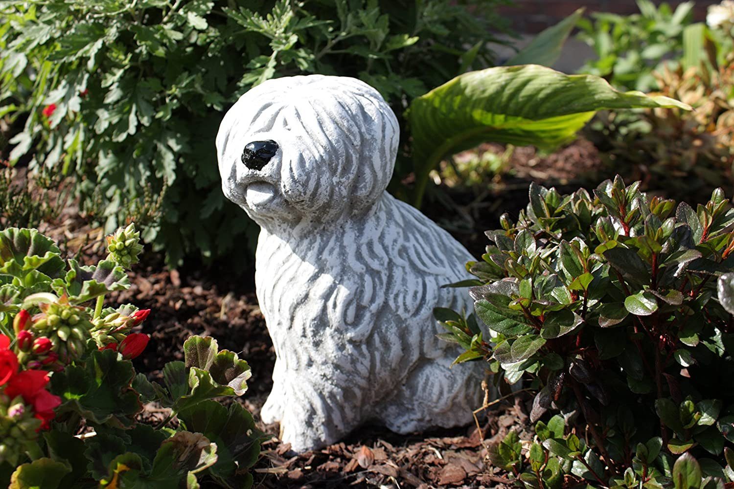 Steinfigur Stone and Style Gartenfigur Bobtail