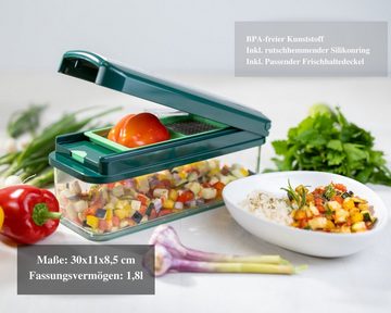 Genius Gemüseschneider Nicer Dicer Exclusive 35 Teile, Würfelschneider + Tomatenschneider in einem Set