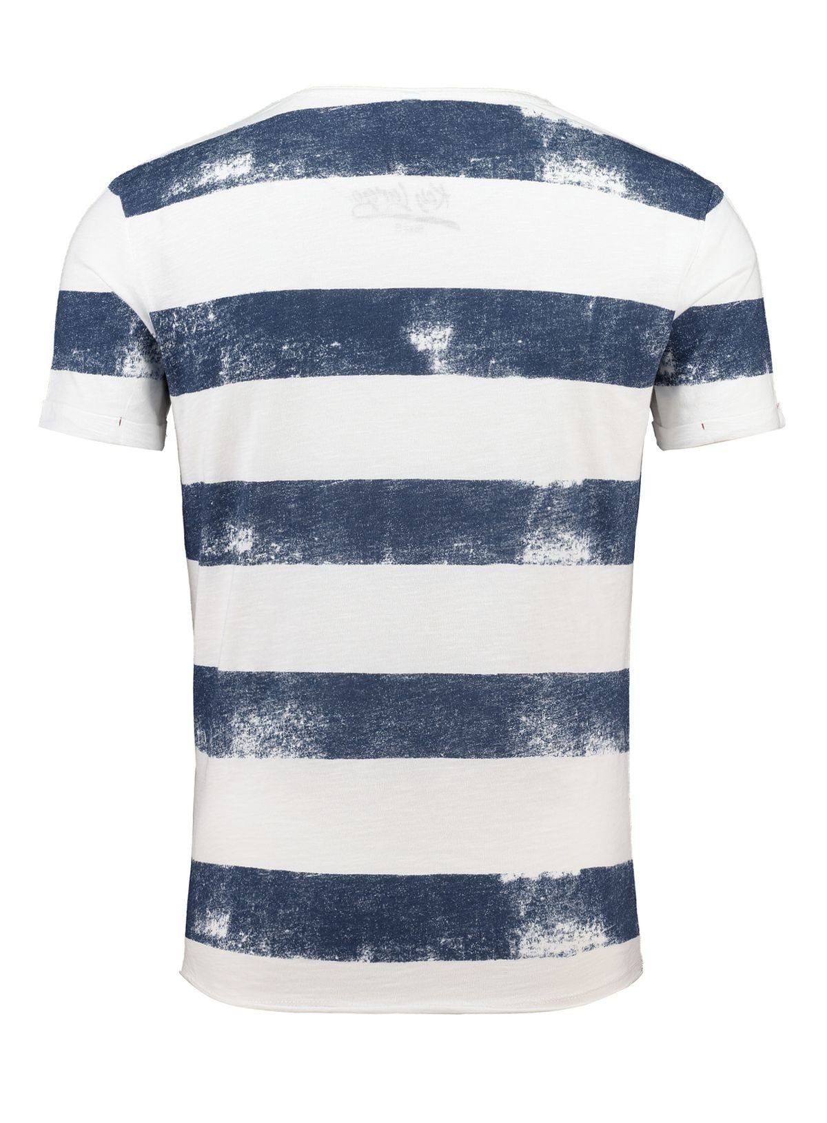 Key Largo T-Shirt Airflight vintage Look MT00238 V-Auschnitt gestreift kurz günstig online kaufen