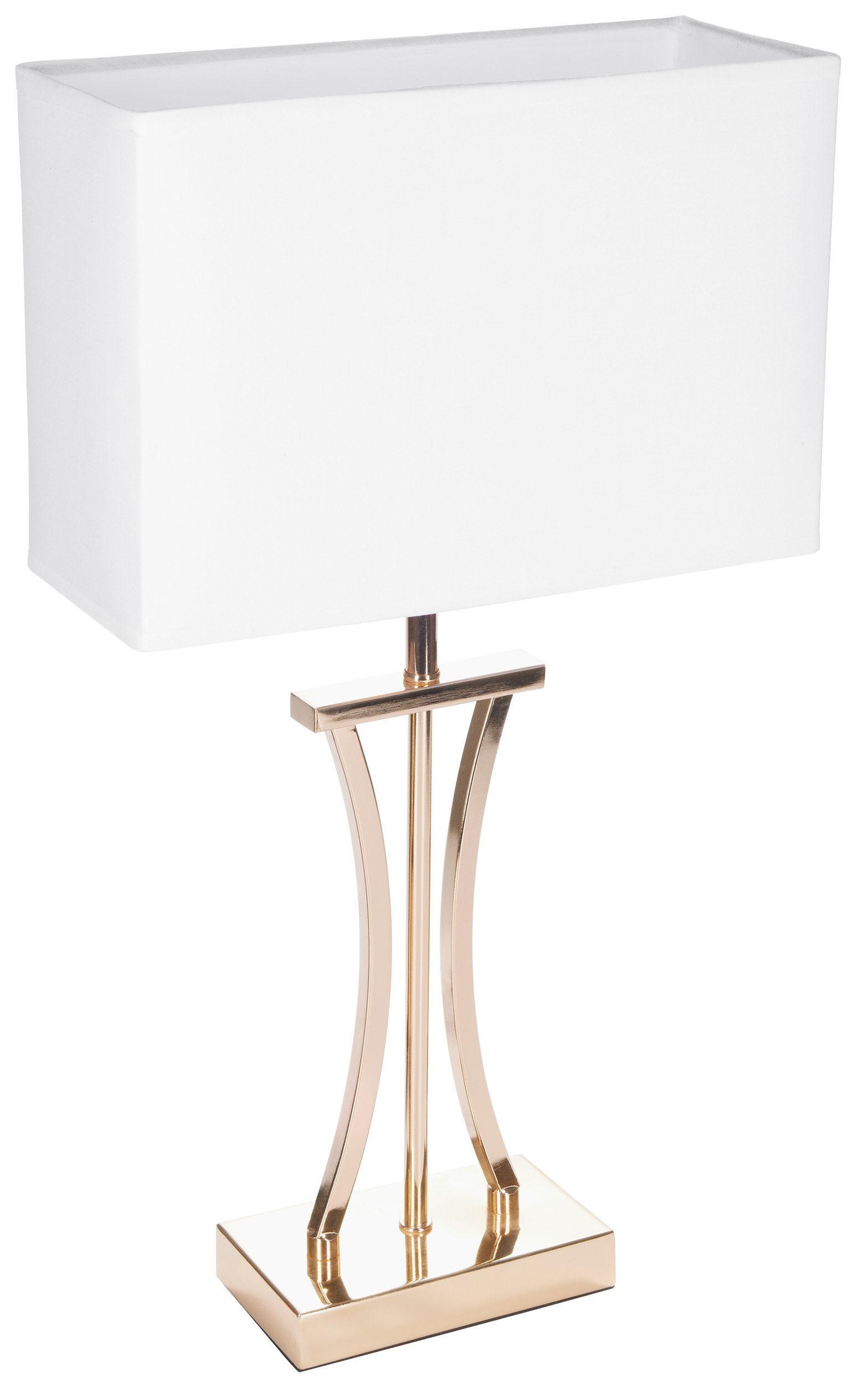 BRUBAKER Nachttischlampe Tischlampe Goldene Säule - Design Nachttischlampen günstig online kaufen