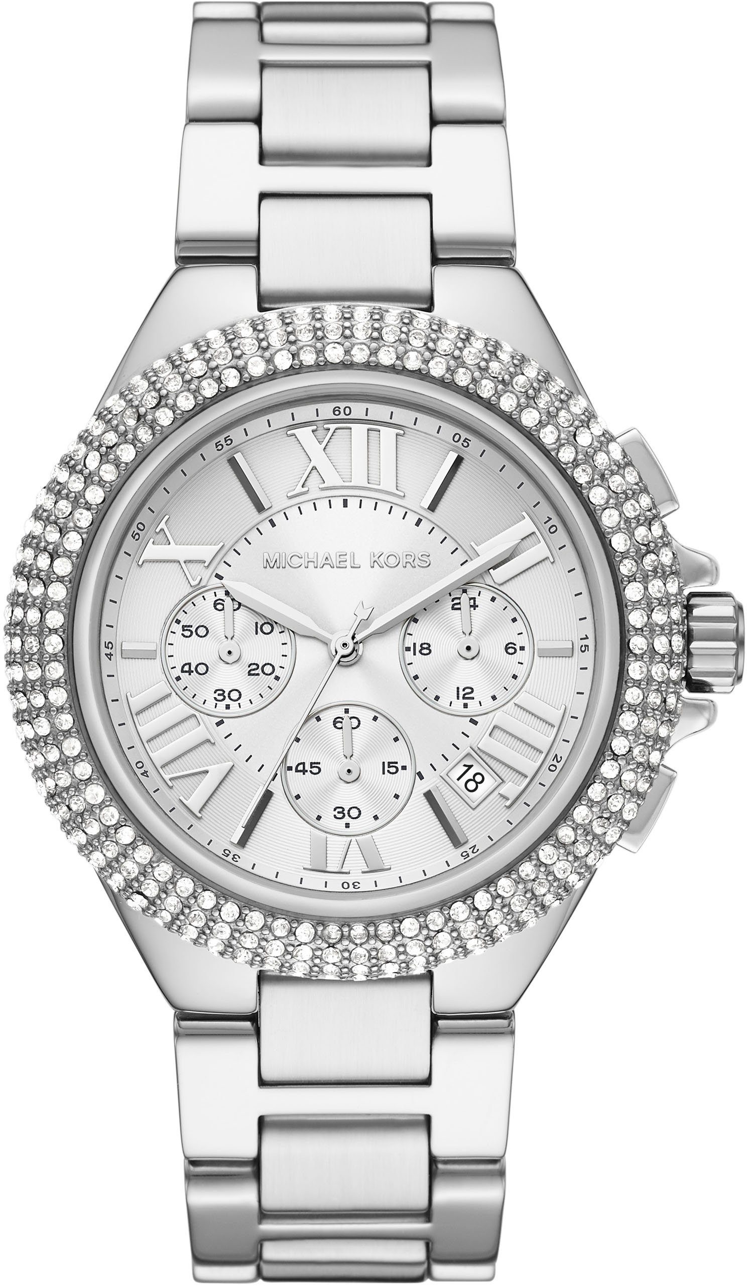 MICHAEL KORS Chronograph Camille,MK6993, Quarzuhr, Armbanduhr, Damenuhr, Stoppfunktion, Datum