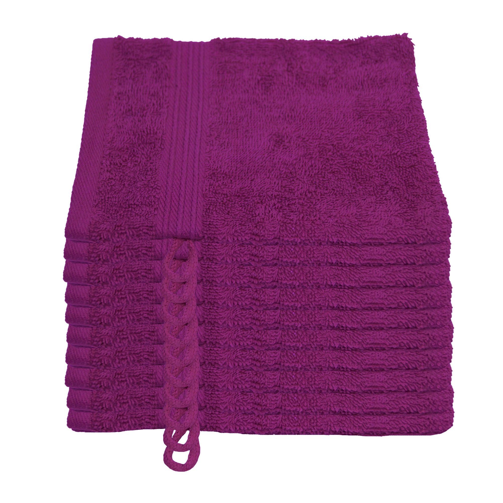 Julie Julsen Waschhandschuh 10-Waschhandschuh-Fuchsia-Waschhandschuh 15 x 21 cm, (10-St)