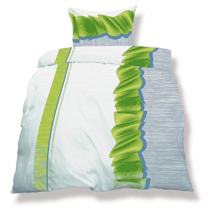 Bettwäsche aqua-textil Bettwäsche Garnitur Mikrofaser Reißverschluss Living 200x200 Dallas CelinaTex Polyester