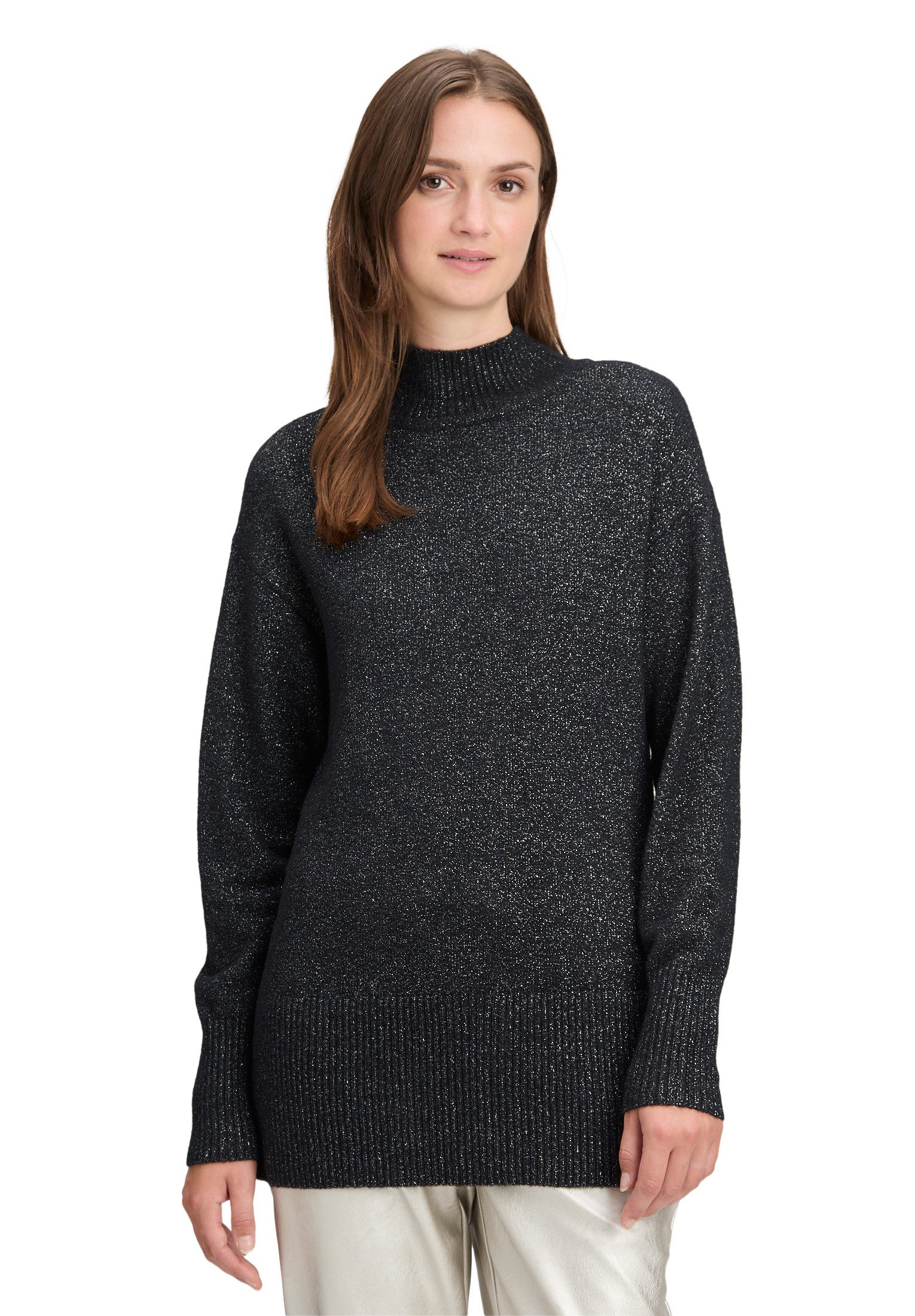 Betty&Co Strickpullover Damen mit Lurexfaden (1-tlg)