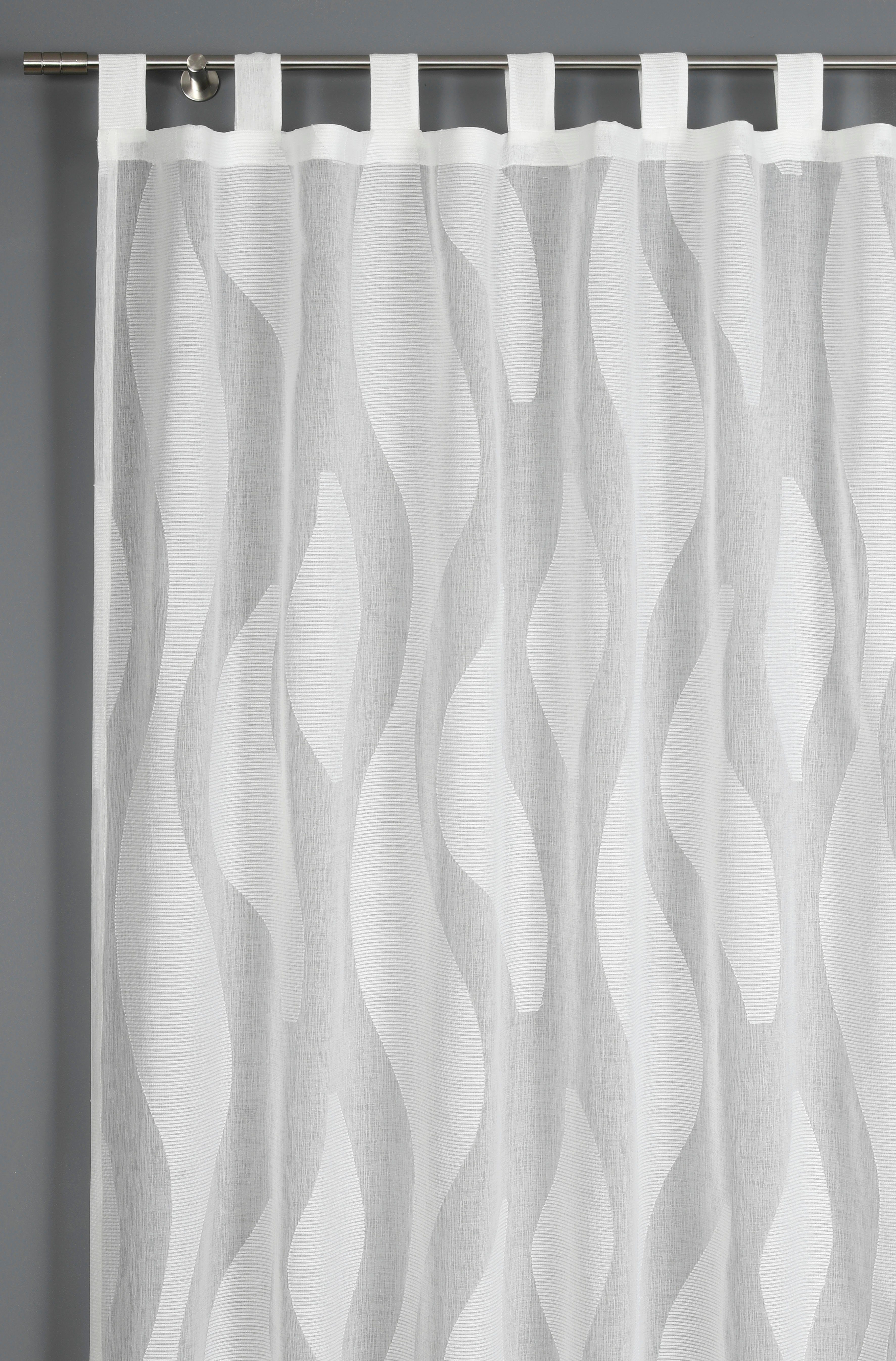 Vorhang Scherli, GARDINIA, Schlaufen (1 St), transparent, Stoff Scherli,  transparente, leichte Stoffe sind komplett lichtdurchlässig