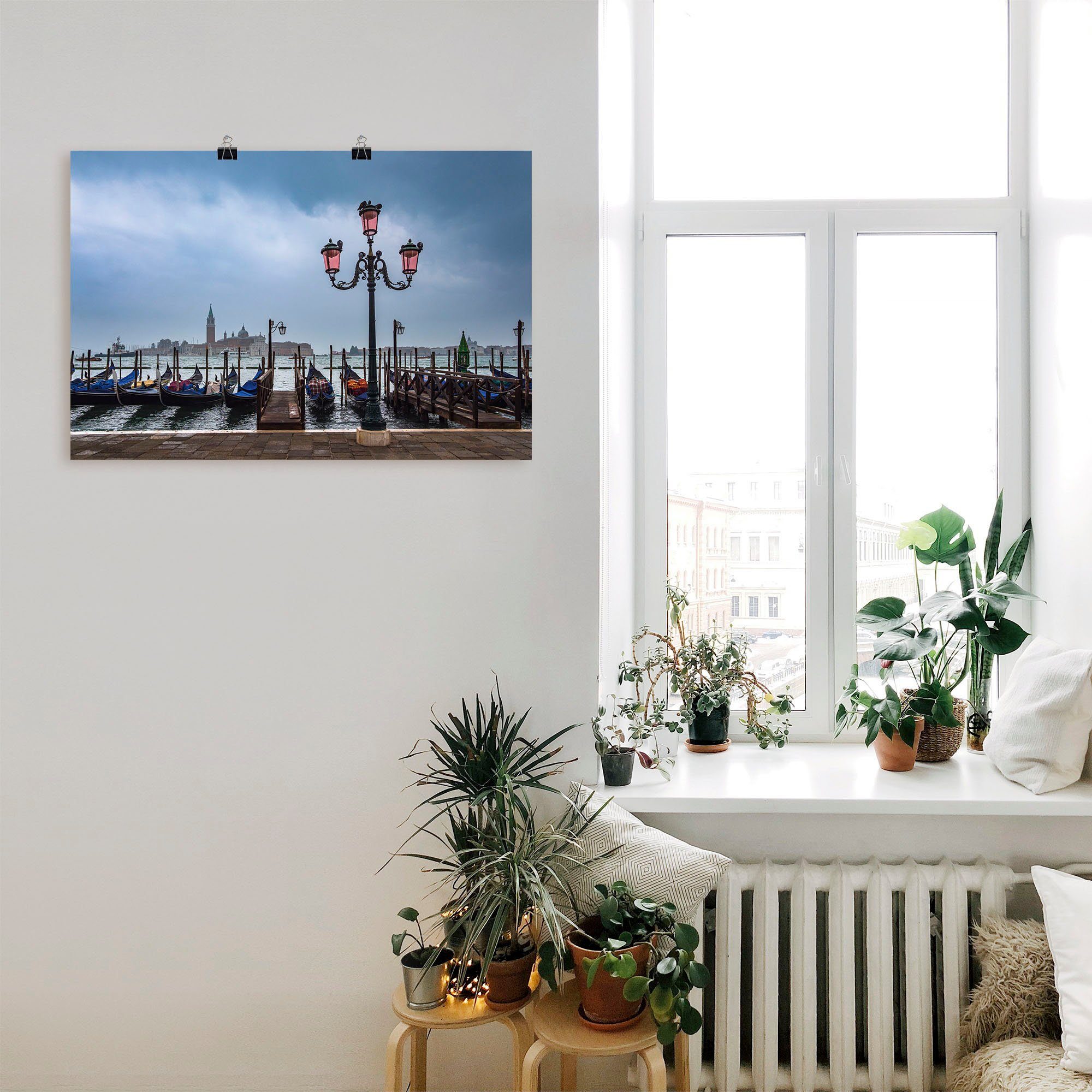 Artland Wandbild »Blick auf die Insel San Giorgio Maggiore«, Venedig (1 Stück), in vielen Größen & Produktarten - Alubild / Outdoorbild für den Außenbereich, Leinwandbild, Poster, Wandaufkleber / Wandtattoo auch für Badezimmer geeignet-kaufen