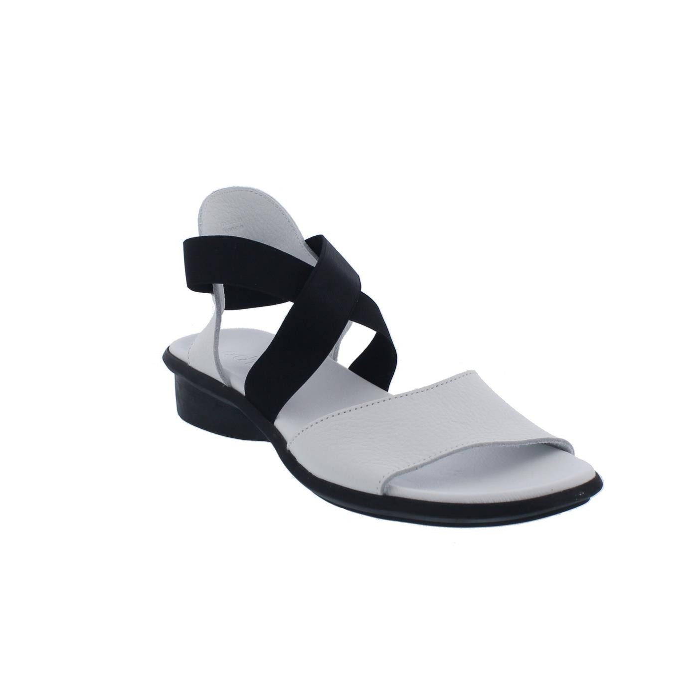 arche Arche Satia Sandale, Maha (Glattleder), Blanc (Weiß), Gummizug, Lactae Sandale