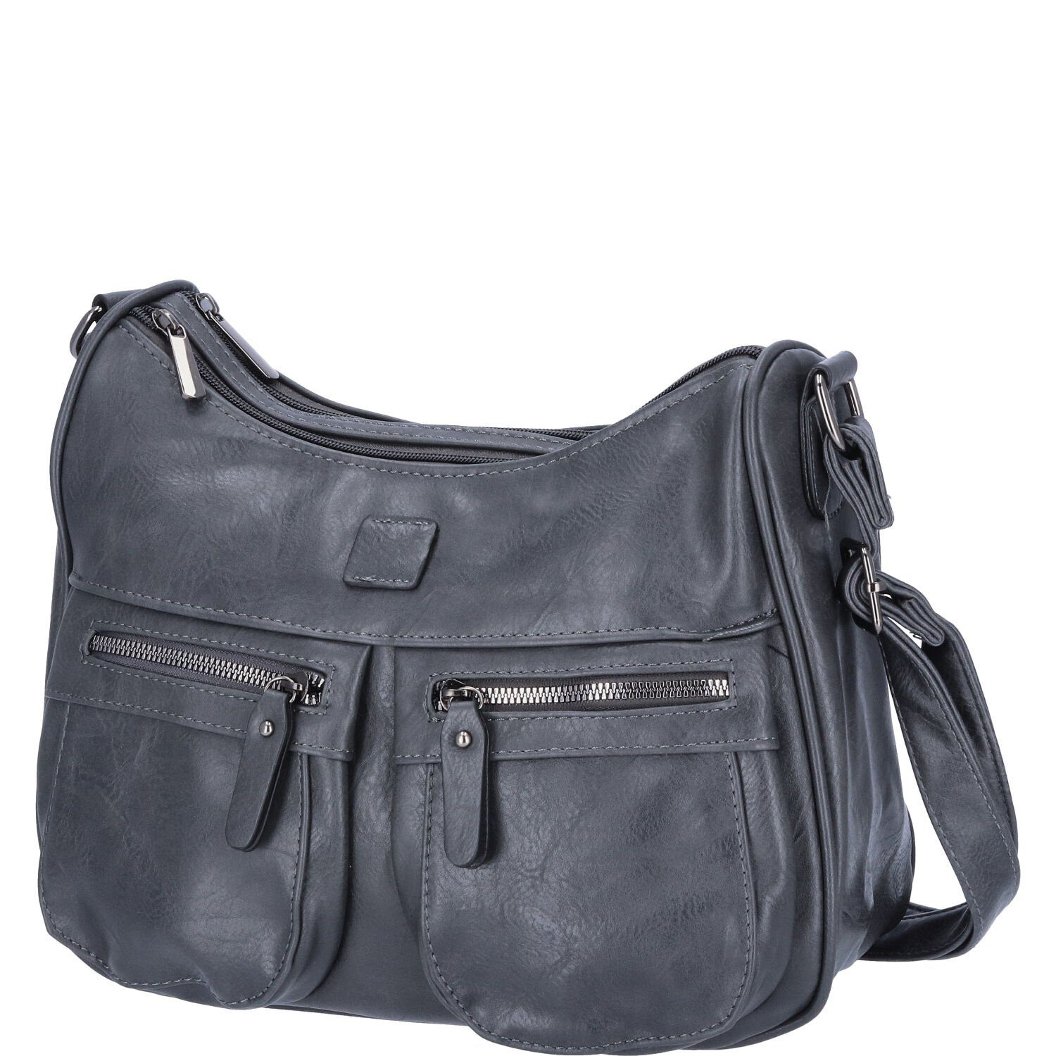 Umhängetasche Antonio Damen Handtasche grau