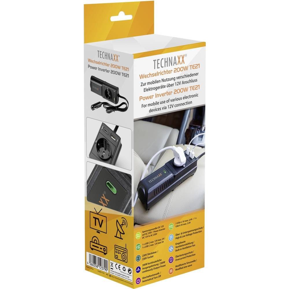 Technaxx Wechselrichter Wechselrichter 200W 4855