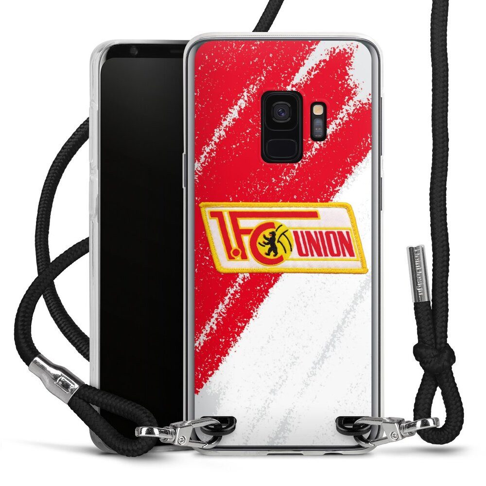 DeinDesign Handyhülle Offizielles Lizenzprodukt 1. FC Union Berlin Logo, Samsung Galaxy S9 Handykette Hülle mit Band Case zum Umhängen