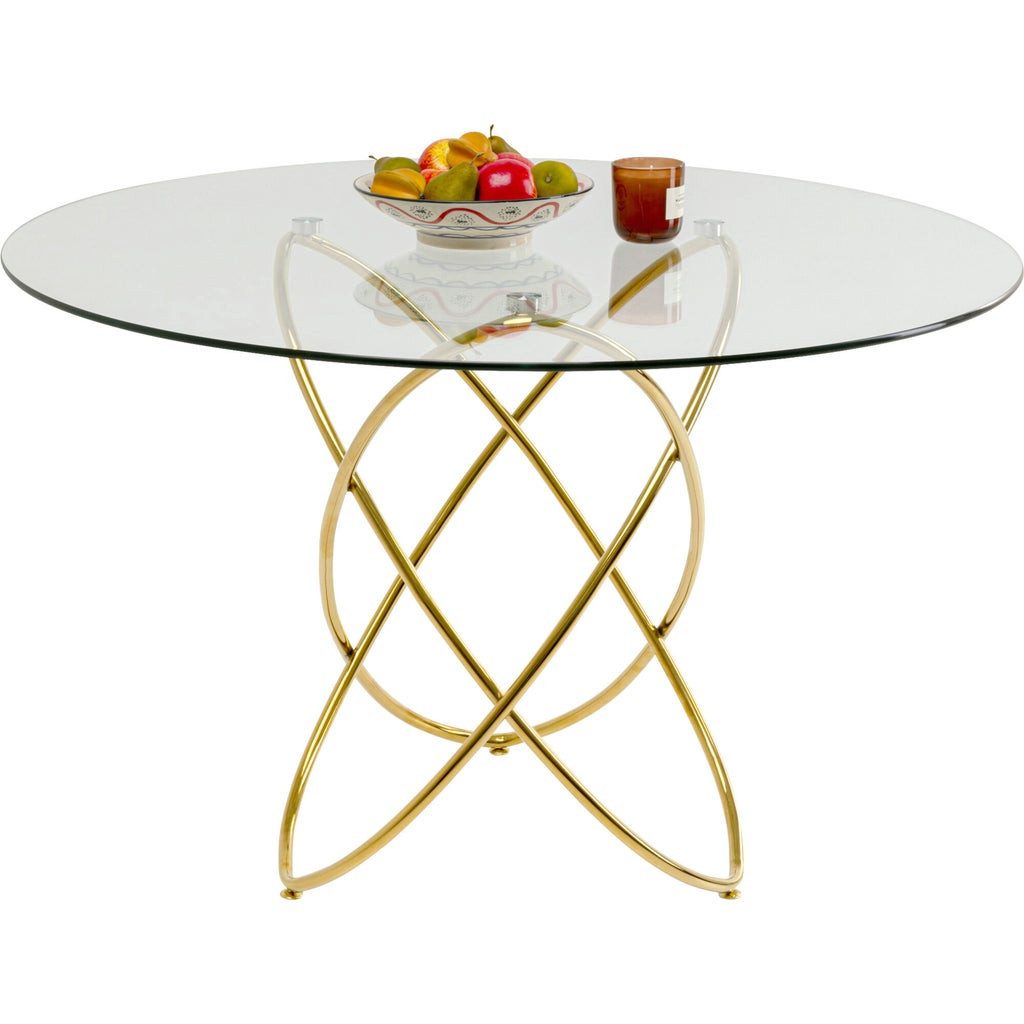 Kare Design Esstisch Molekular, Glas, Ø120cm