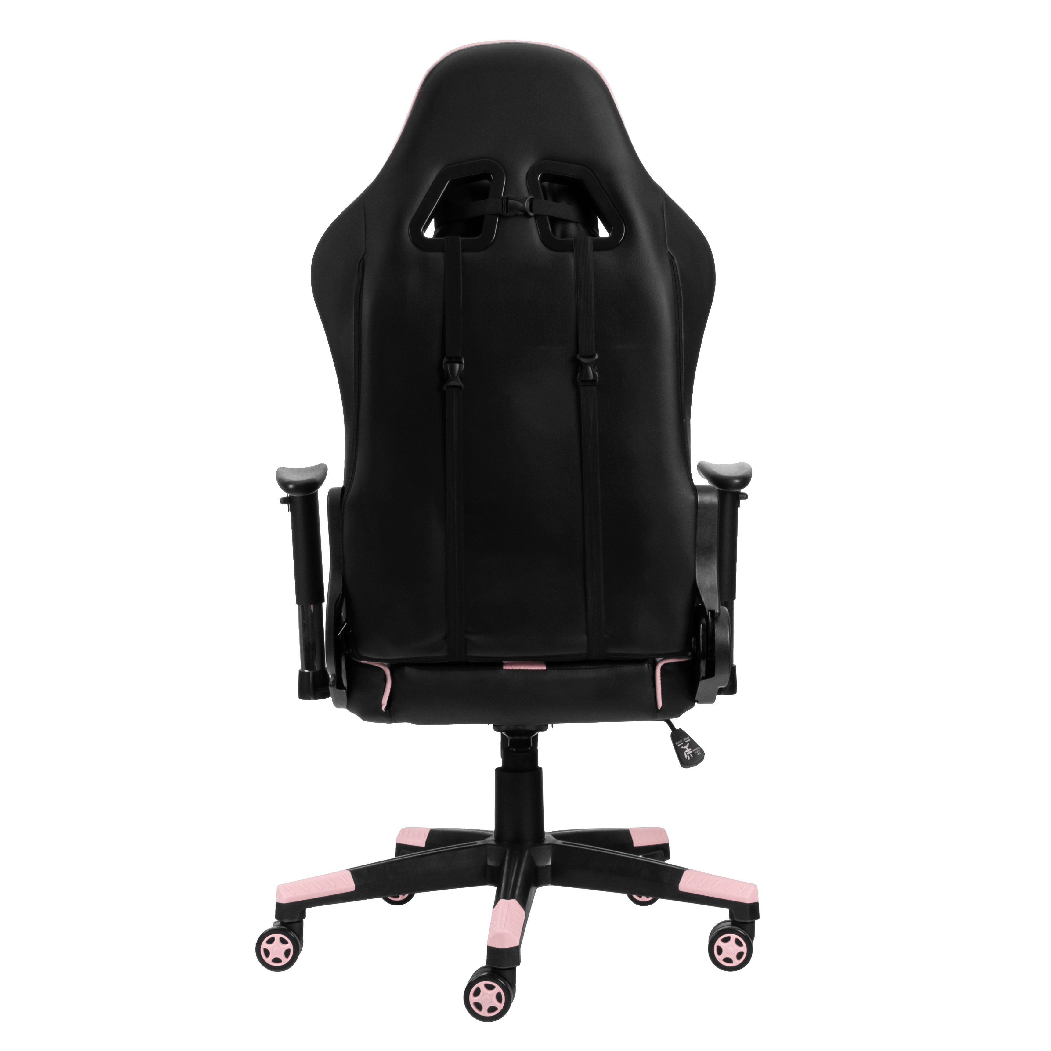 Hyrican Gaming-Stuhl "Striker Copilot" schwarz/pink, Kunstleder, ergonomischer Gamingstuhl, Bürostuhl, Schreibtischstuhl, geeignet für Jugendliche und Erwachsene
