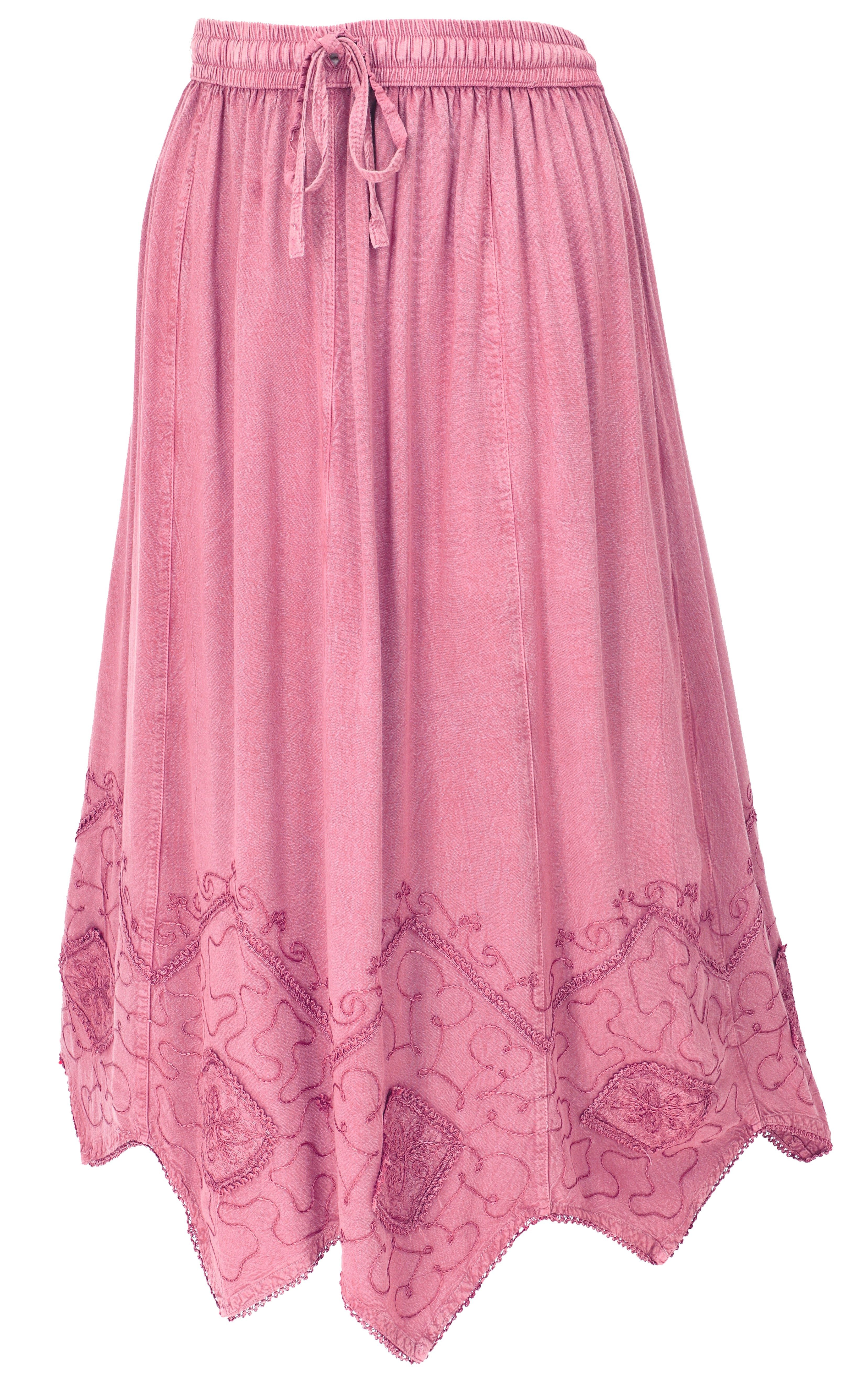 Guru-Shop Minirock Bestickter Boho-Hippie-Rock, indischer.. alternative Bekleidung – Bild 5 von 5