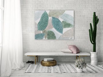 KUNSTLOFT Gemälde Farben der Natur 100x75 cm, Leinwandbild 100% HANDGEMALT Wandbild Wohnzimmer