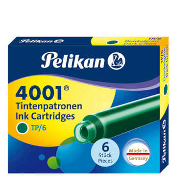 Pelikan 6 Pelikan Tintenpatronen 4001® / Füllerpatronen / Farbe: dunkelgrün Tintenpatrone