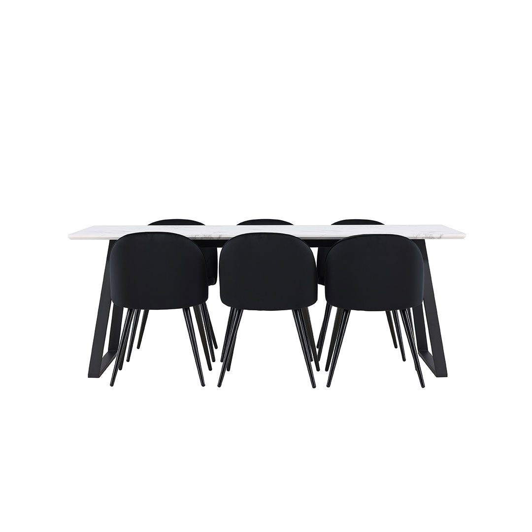 ebuy24 Essgruppe Malaga Essgruppe Esstisch 90x200cm günstig online kaufen