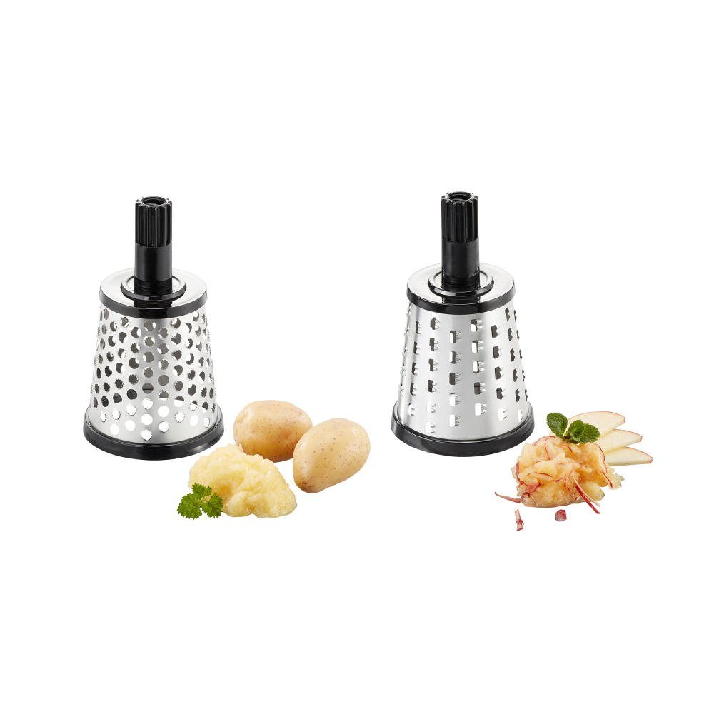 GEFU Trommelreibe Schneidtrommeln Krone / Bircher Transforma, Edelstahl, Kunststoff, (Set, 2-St), für Trommelreibe Transforma