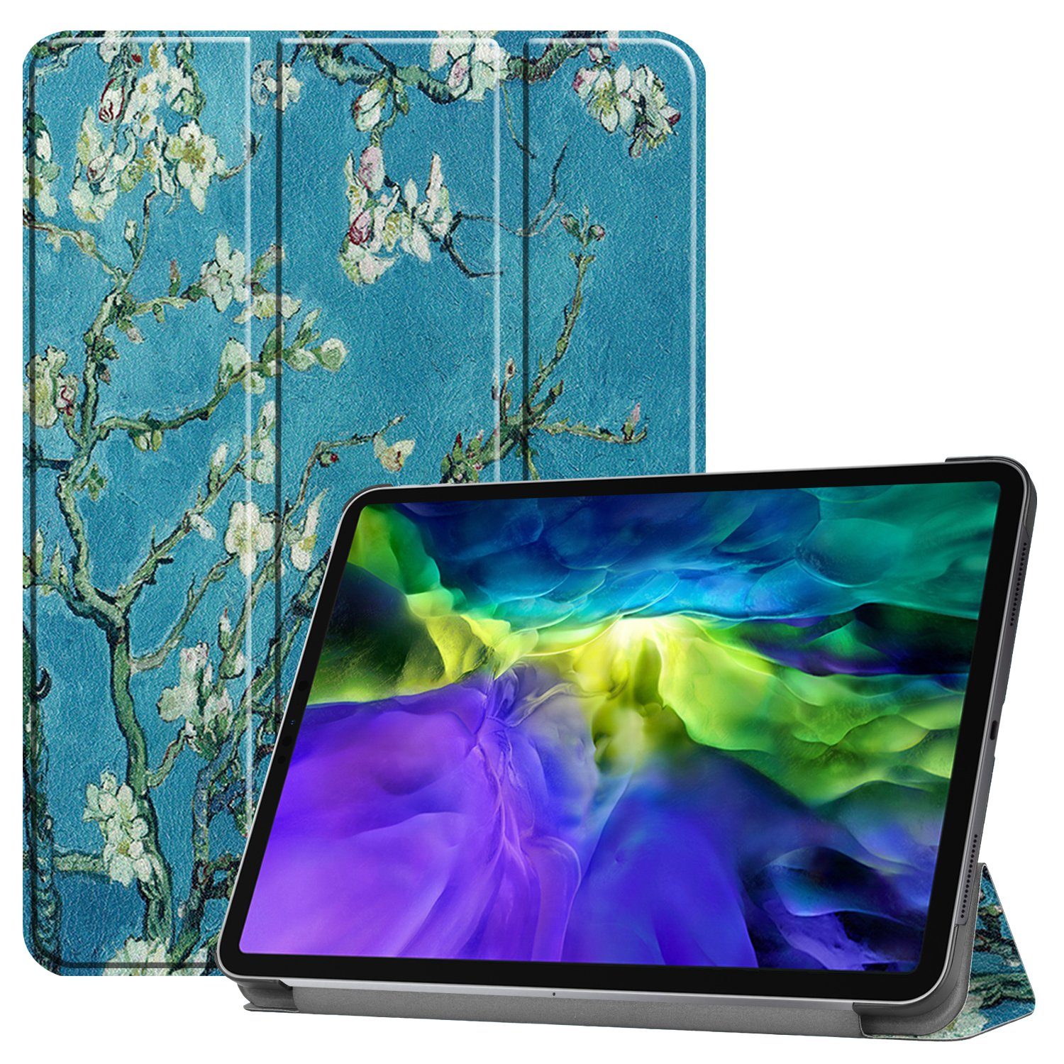 Lobwerk Tablet-Hülle Schutzhülle für Apple iPad Pro 11 2020 /2021/2022 11 Zoll, Wake & Sleep Funktion, Sturzdämpfung, Aufstellfunktion