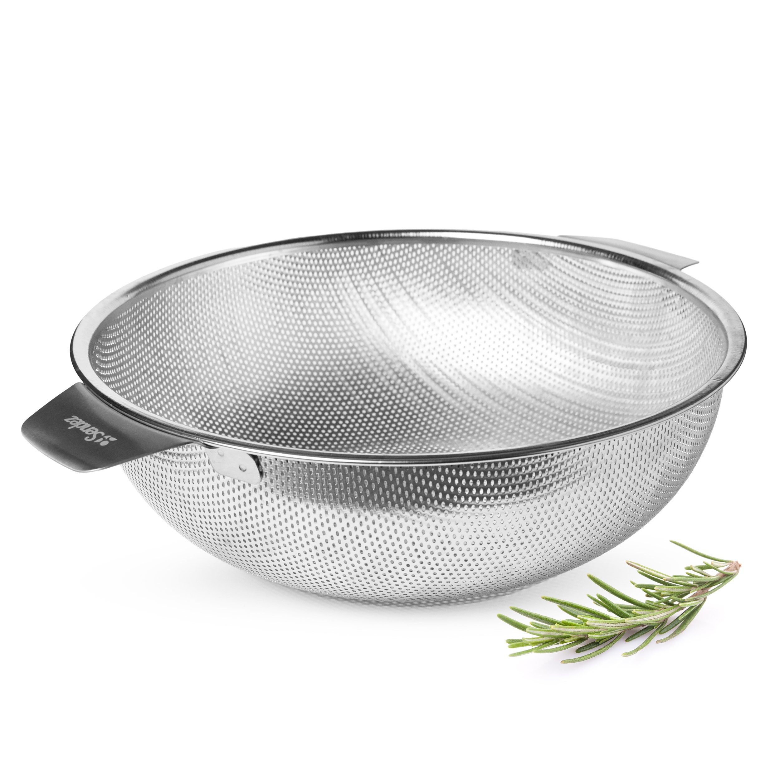 Sendez Seiher Küchensieb ⌀28 cm mit 2 Griffen feinmaschig Abgießsieb matt, Edelstahl, (1-St)