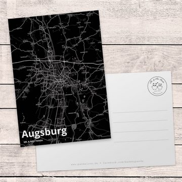 Mr. & Mrs. Panda Postkarte Augsburg - Geschenk, Einladungskarte, Geburtstagskarte, Grußkarte, St