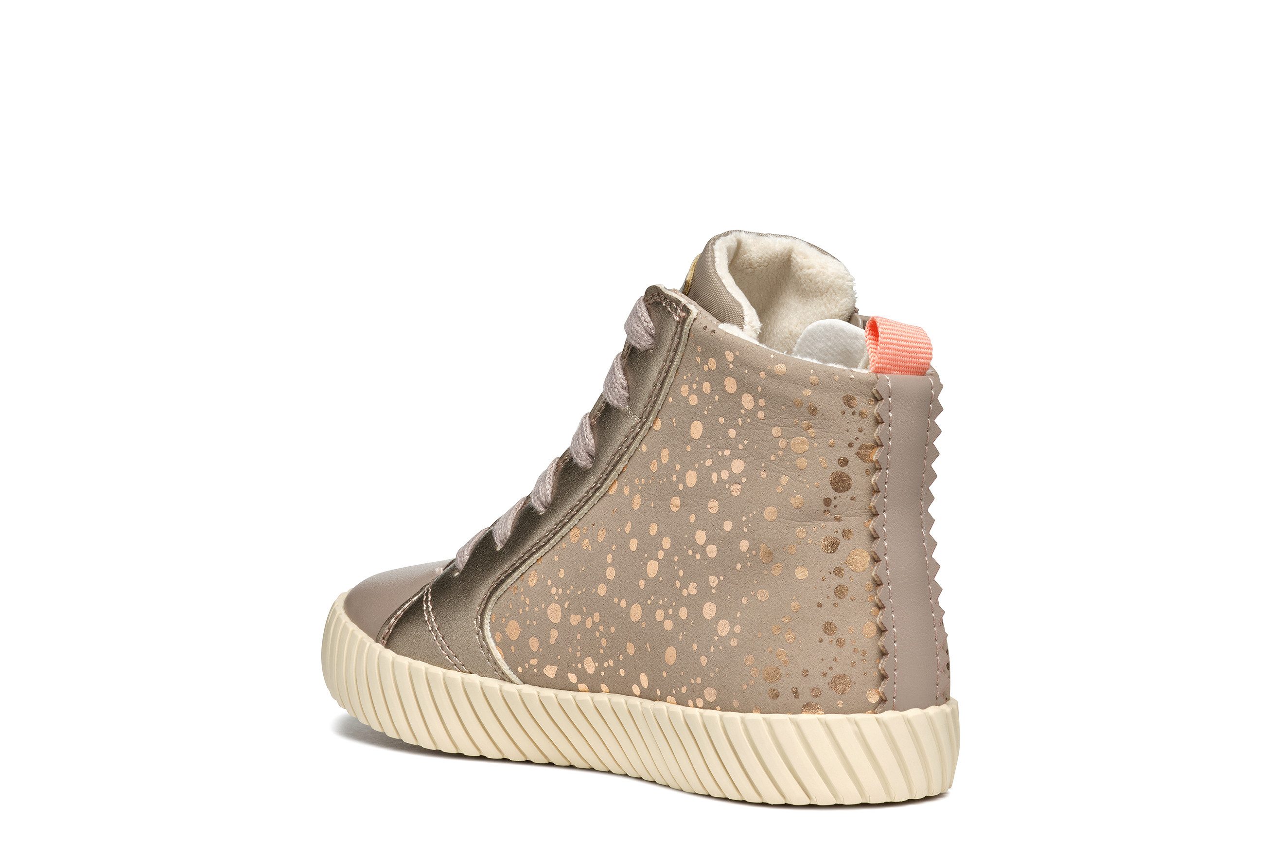 Geox J MIRROLESS GIRL Sneaker Schnürboots mit Warmfutter, Größenschablone zum Download