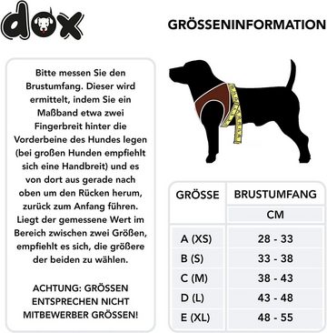DDOXX Hunde-Geschirr Air Mesh Step-In Brustgeschirr für Hunde, Katzen, Welpen, 100% Premium Air Mesh, Braun Brustumfang: 28-33 Cm