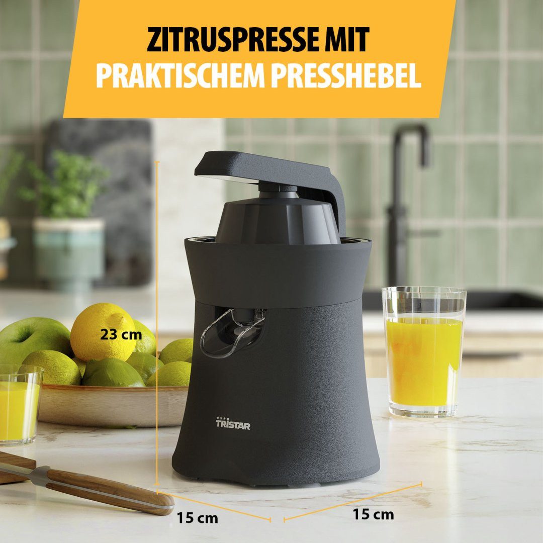 Tristar Zitruspresse Tristar CP-3015 Zitruspresse - Einzigartiger Presshebel - 120 W, 120 W, Einzigartiger Presshebel – 120 W