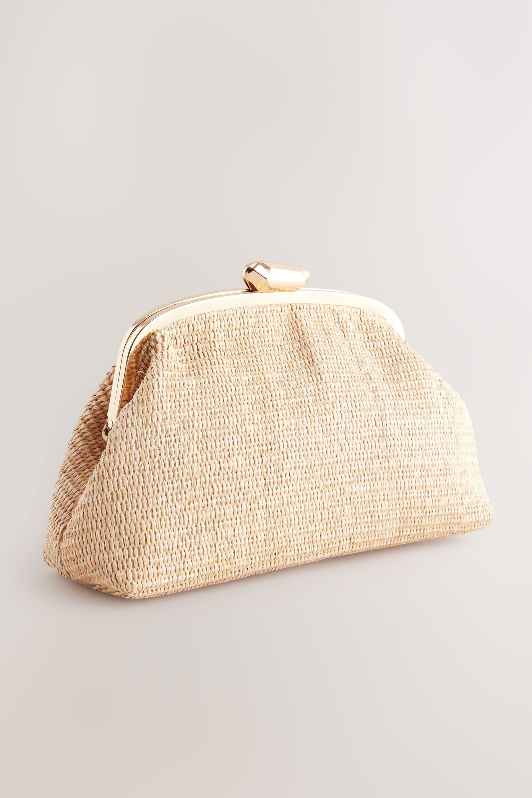 Next Clutch Raffia-Clutch mit Schnappverschluss (1-tlg) günstig online kaufen