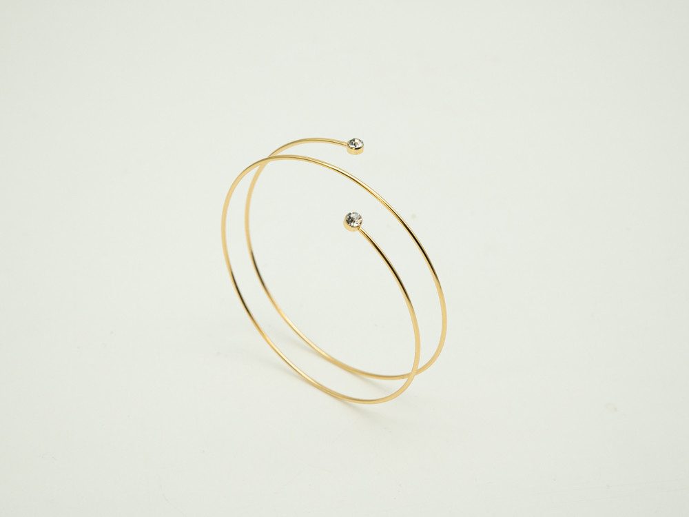 Aurelie Armreif Oberarmreif, gold mit Zirkoniasteinen günstig online kaufen