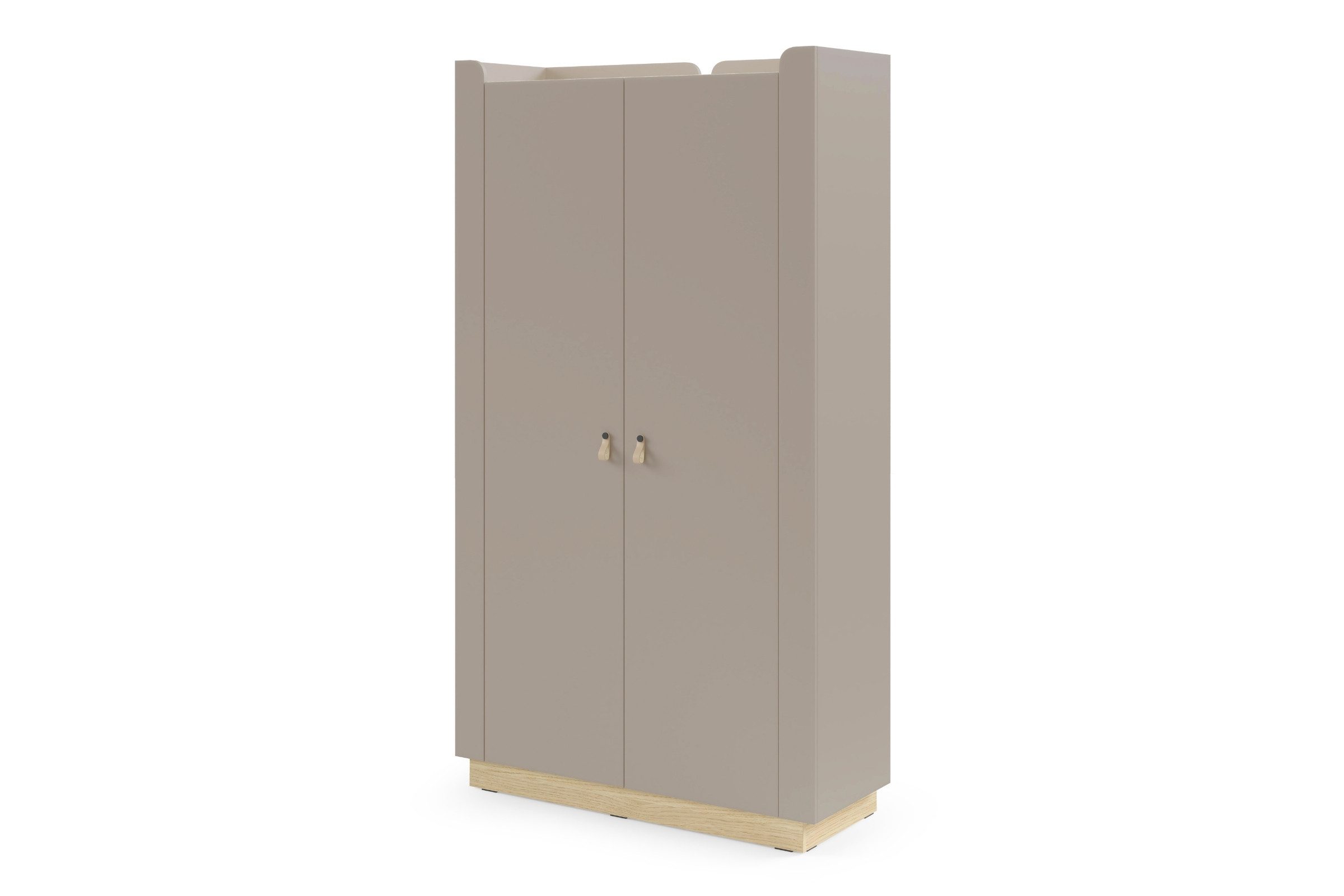Deine Möbel 24 Kinderkleiderschrank SOVI 01 Kleiderschrank mit Kleiderstange und Einlegeböden, 2-türig (Set, 1-St., Drehtürenschrank 110 cm breit) skandinavisches Design, für Kinderzimmer und Jugendzimmer