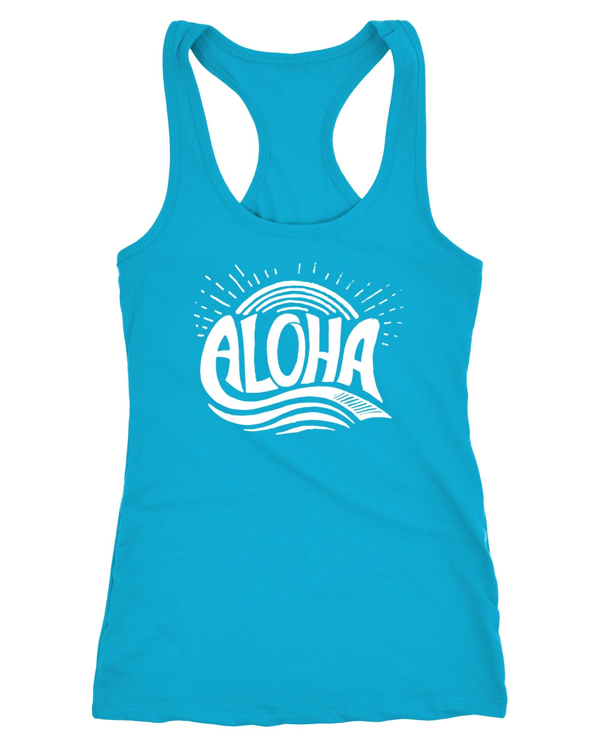 Neverless Tanktop Damen Tank-Top Aloha Wellen günstig online kaufen