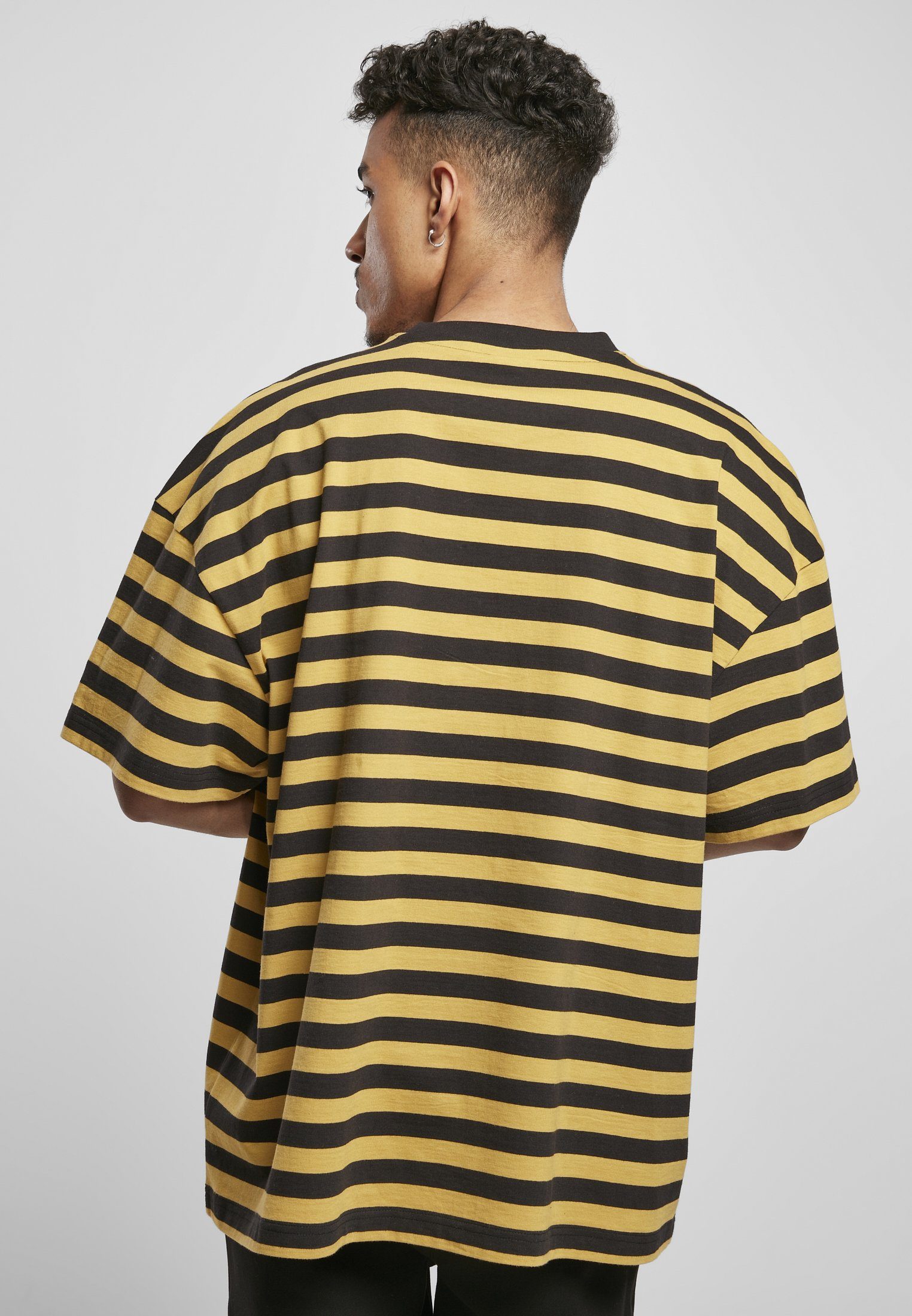 Black Tee Stripes Herren Small (1-tlg) Starter Kurzarmshirt Label Starter