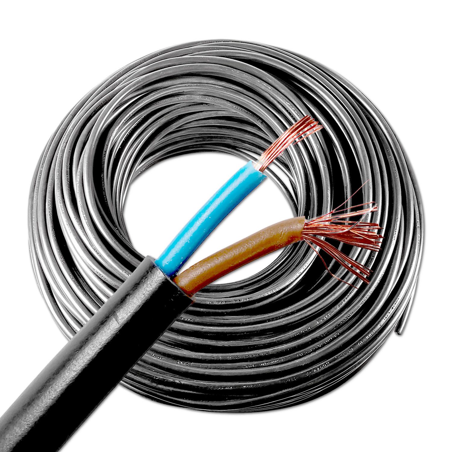 Kabel, OWY, 2-adrig, 2x1,5 mm², Meterware Stromkabel