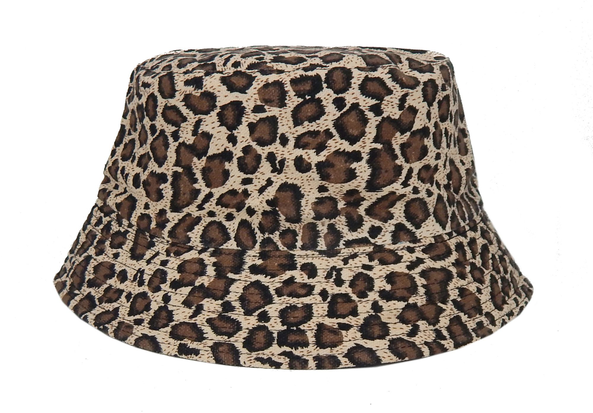 Ella Jonte Sonnenhut Bucket Hat Leopard Wendehut Schwarz Sommerhut 56-58 cm