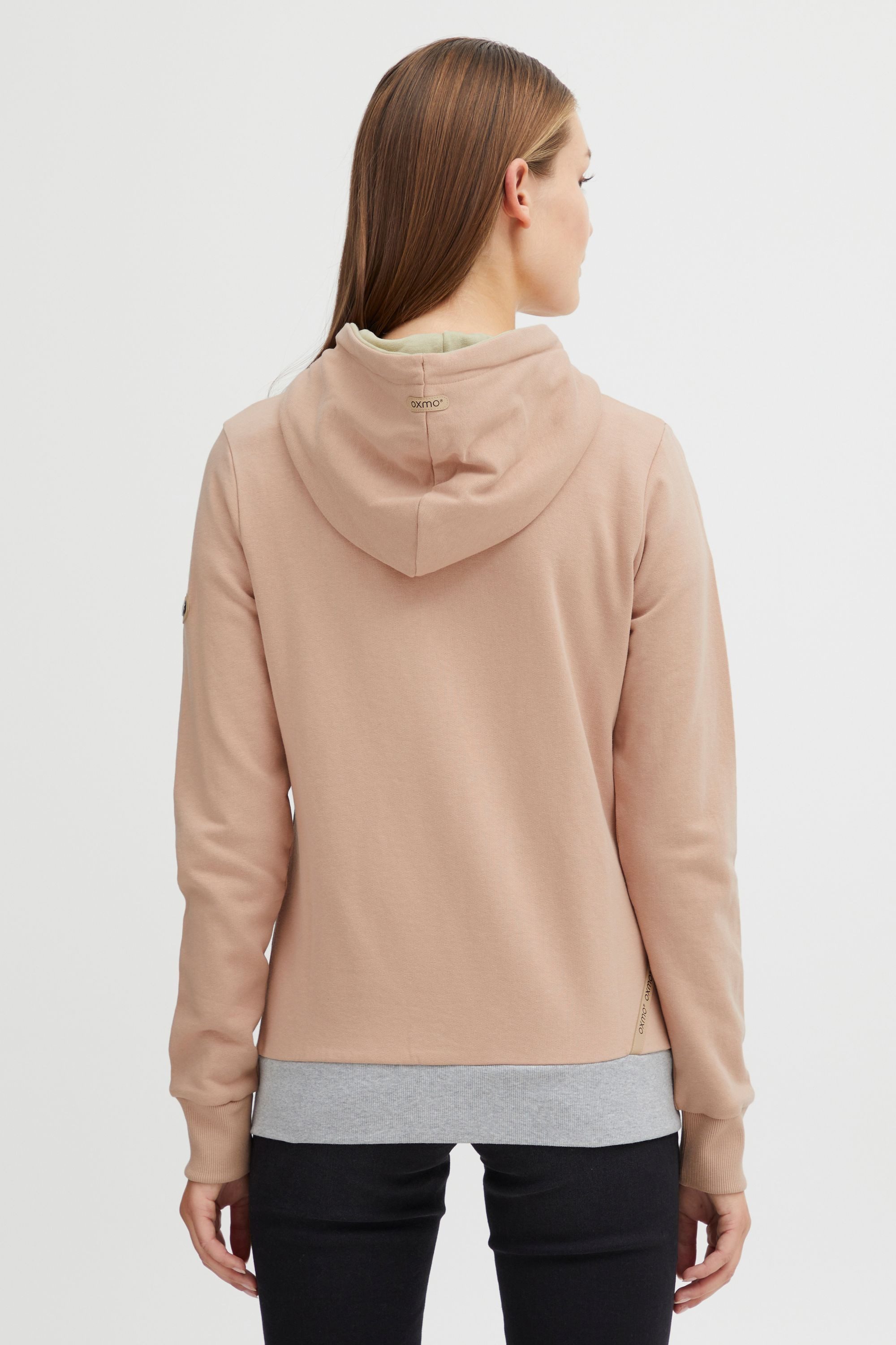 OXMO Kapuzensweatjacke OXAggi Sportliche Hoodie Sweatjacke mit zahlreichen Details