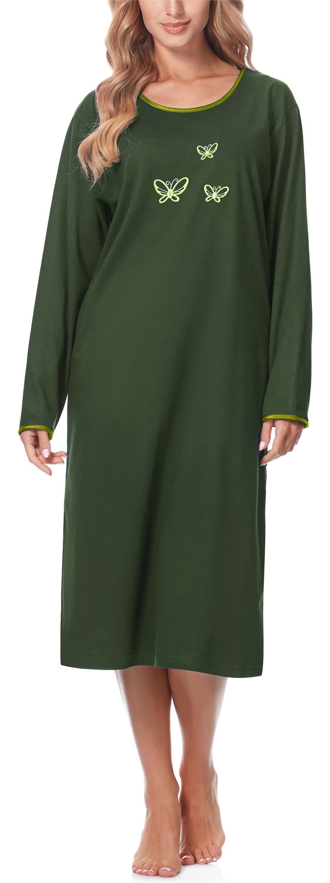 Merry Style Nachthemd Damen Langarm Nachthemd günstig online kaufen