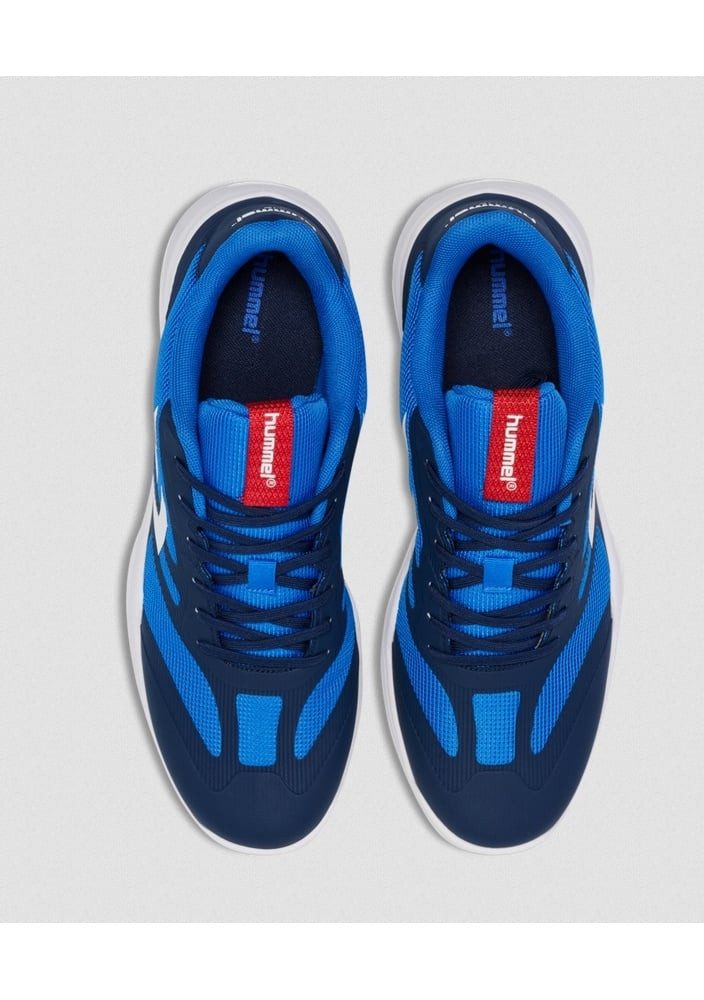 hummel Hallen-Indoorschuhe URUZ III blau/weiss Herren Badmintonschuh