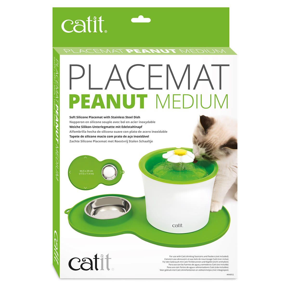 Catit Napfunterlage Silikonmatte Erdnuss grün