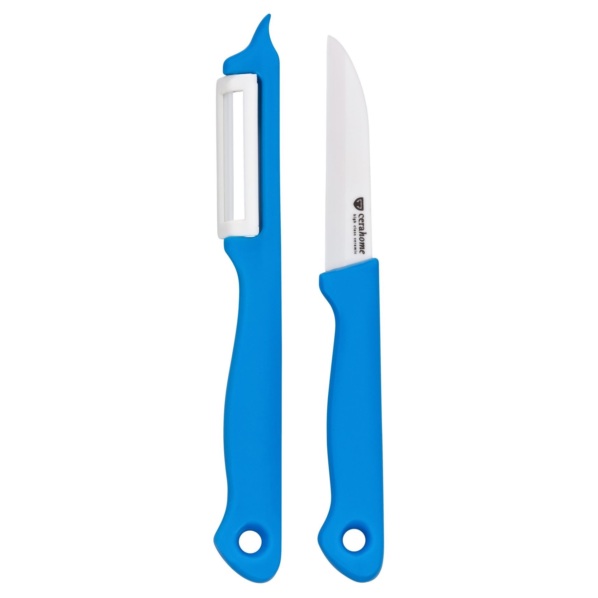 GRÄWE Gemüsemesser 2er Set Messer + Schäler Keramik-Klinge, Gemüsemesser-Set (Messer + Schäler)