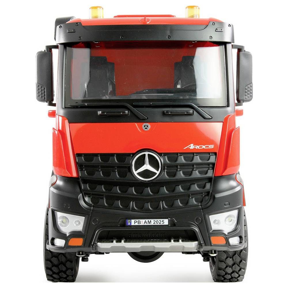 Amewi Modellbausatz Mercedes-Benz Arocs Kipper 6x6 rot 1:14 Elektro RC Funktionsmodell RtR