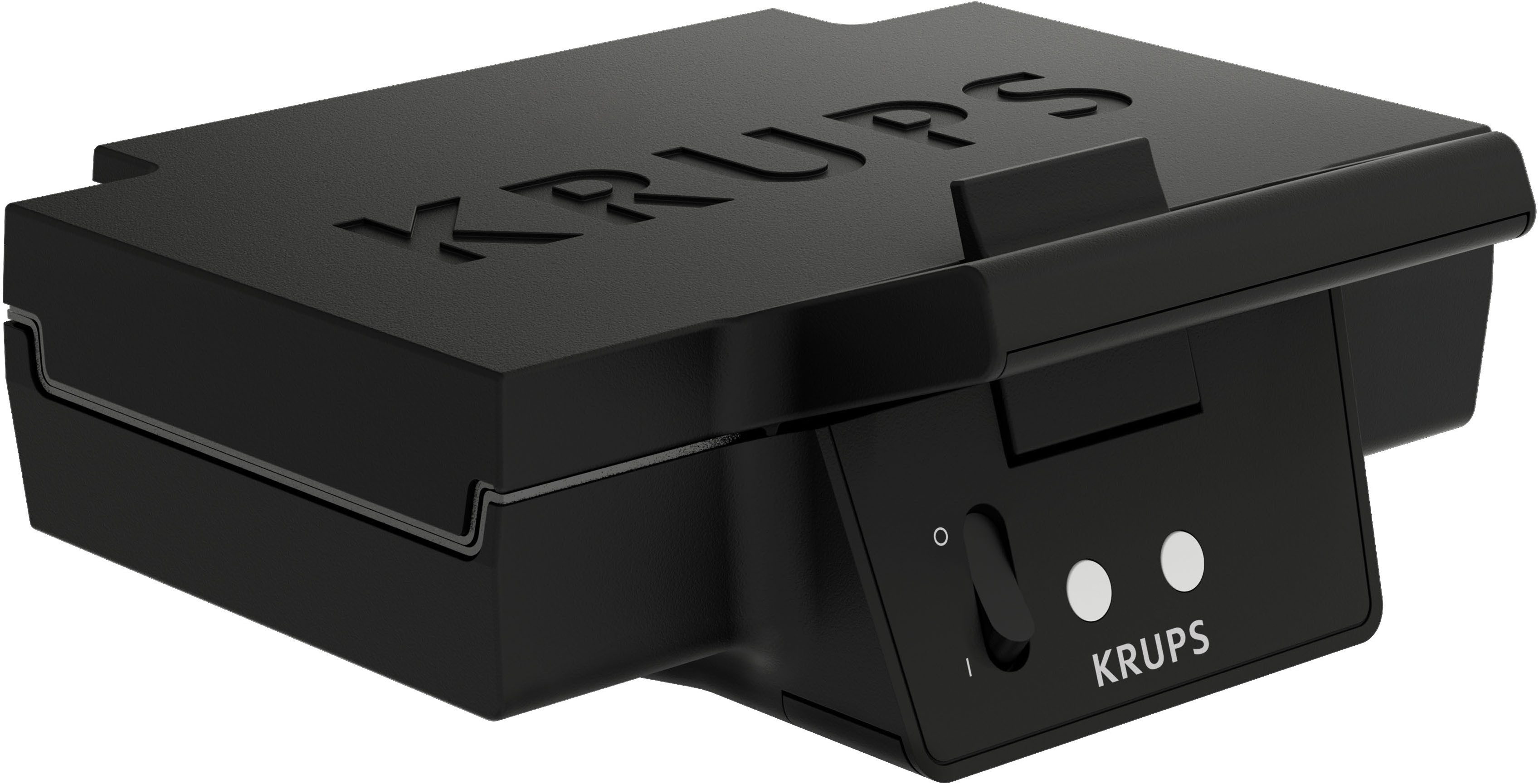 Krups Sandwichmaker Iconic Muschelform mit elegantem Design, Keramik-Antihaftbeschichtung, 850 W, extra-tiefe Platten, Maße: 23,4 x 26,5 x 10,8 cm, FDK462
